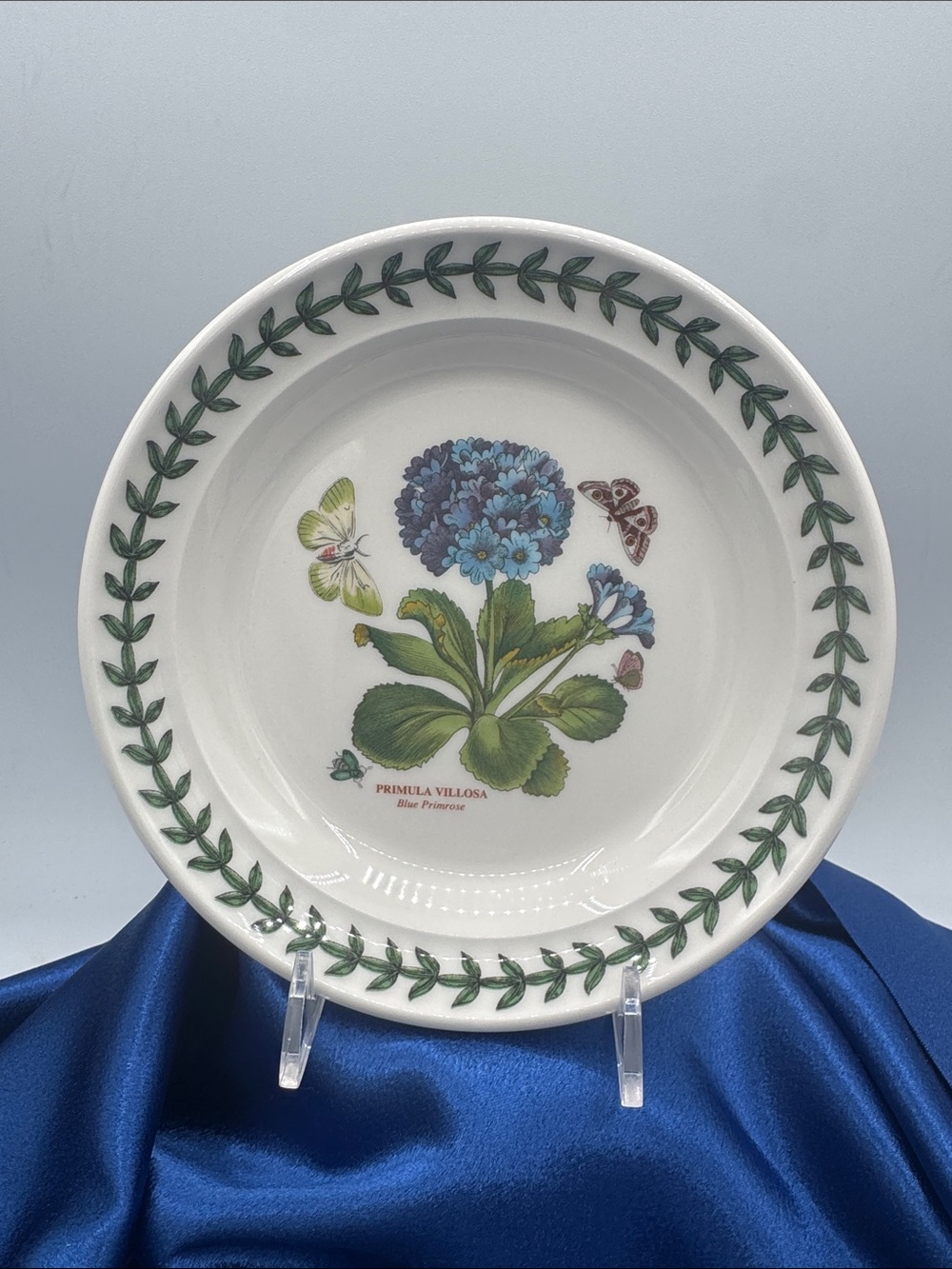 Portmeirion BOTANIC GARDEN ~ Primula Villosa ~ Bread and Butter plate  6 1/2”